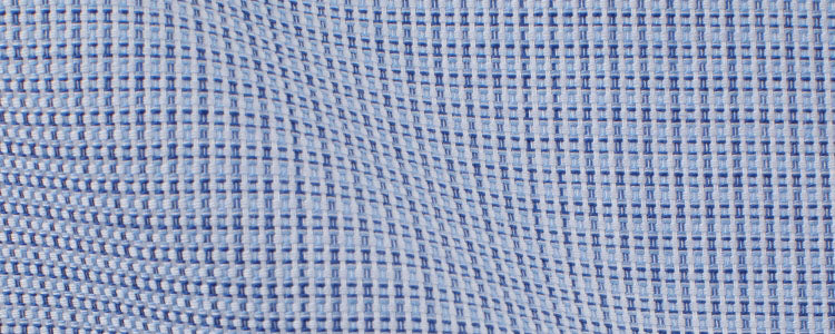 Blue/Light Blue Micro Check Oxford Easy Wear | Easy Care