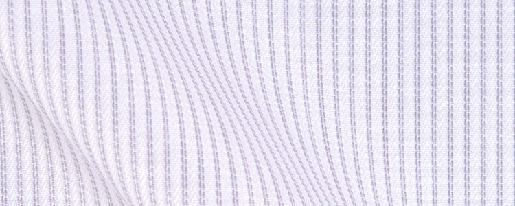 White Tone on Tone Satin Stripe | 120/2