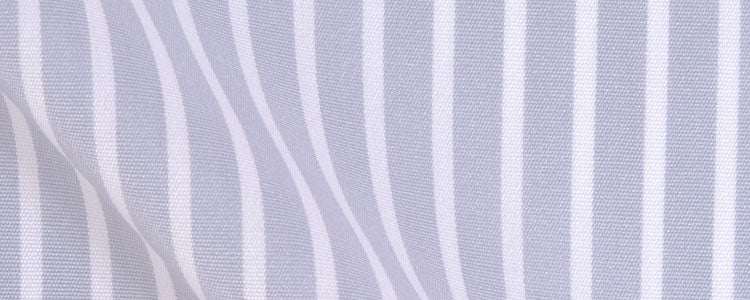 Grey Reverse Stripe Two Ply Broadcloth