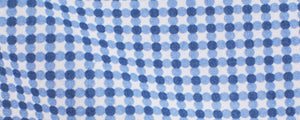 Blue/Navy/White Circles Abstract Print Broadcloth