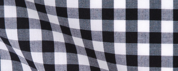 Black Gingham Broadcloth