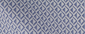 White/Navy Abstract Diamonds Print Broadcloth