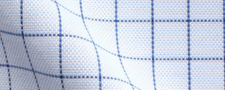 Light Blue/Blue Royal Oxford Large Graph Check