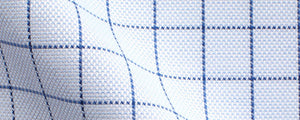 Light Blue/Blue Royal Oxford Large Graph Check