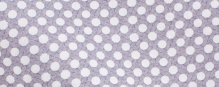 Grey Swirls and Circles Print Broadcloth