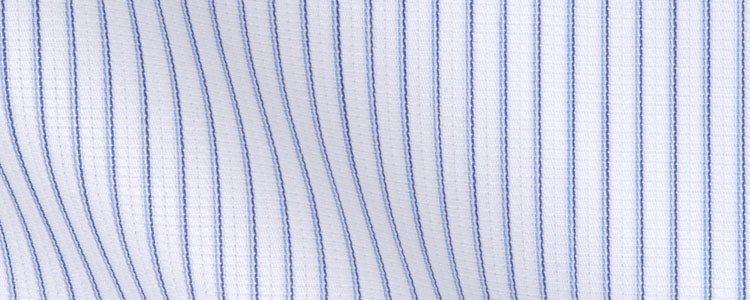 White/Blue Stripe