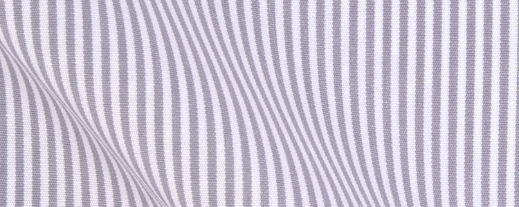 Grey Traditional Stripe Broadcloth | 120/2