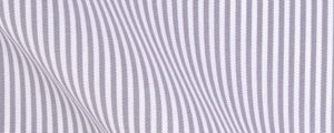 Grey Traditional Stripe Broadcloth | 120/2