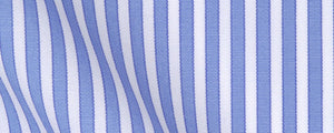 Blue Bengal Border Stripe Two Ply Broadcloth