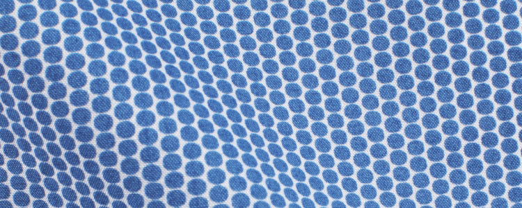 Blue Circles Abstract Print Broadcloth