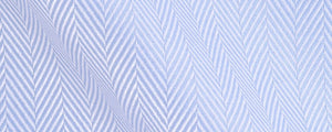 Light Blue Herringbone | Certified Organic Cotton