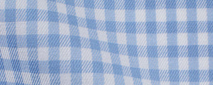 Light Blue Mini Gingham Twill Easy Wear | Easy Care