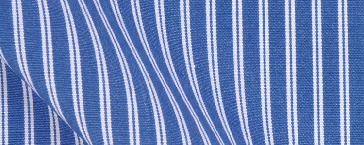 French Blue Reverse Double Bar Stripe | 120/2