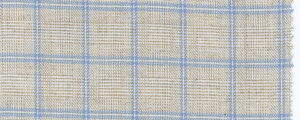 Twill | 93% Cotton 7% Wool | Ecru/Blue Prince of Wales