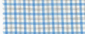 Twill | 70's Compact Yarns | 100% Cotton | Blue/Grey Gingham