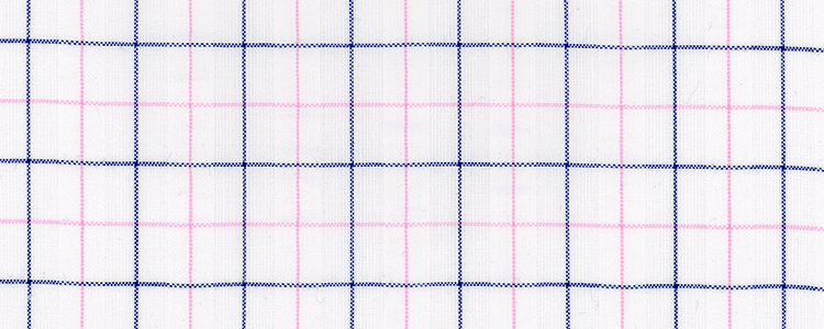 Seersucker | 100% Cotton | Pink/Blue Graph Check