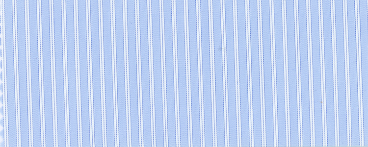 Twill | 70's Compact Yarns | 100% Supima Cotton | Blue Reverse Stripe
