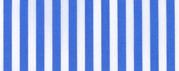Broadcloth | Two Play Compact Yarns | 100% Cotton | Blue Bengal Stripe