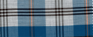 Broadcloth | 70's Compact | 100% Cotton | Blue Plaid