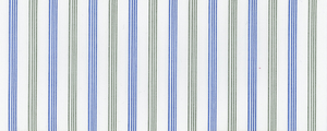 Broadcloth | 70's Compact Yarns | 100% Cotton | Green/Blue Triple Stripe