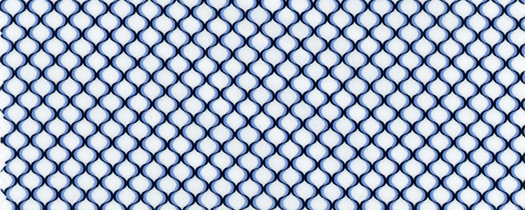 Broadcloth | 100% Cotton | Blue Geometric Print