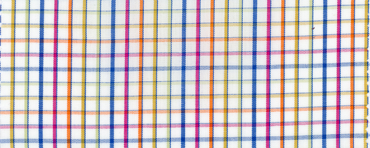 Broadcloth | 100% Cotton Compact Yarns | Rainbow Check