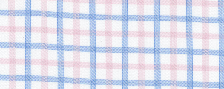 Broadcloth | 140x140 | 100% Cotton Wrinkle Free| Pink/Blue Overbox
