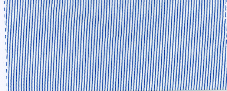 Broadcloth | 120x120 | 100% Cotton Stretch | Blue Hairline Stripe