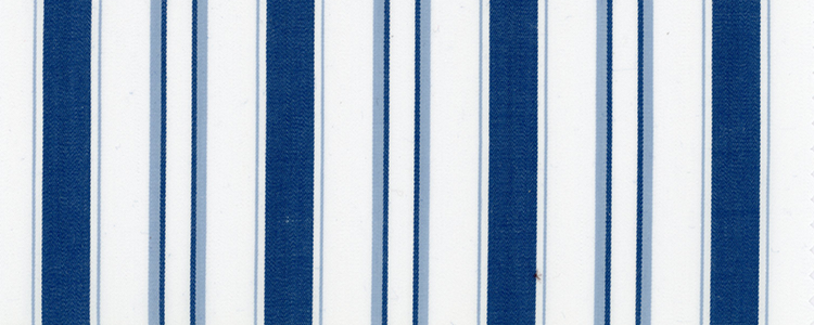 Broadcloth | 140's Compact 100% Cotton | Blue Variegated Stripe