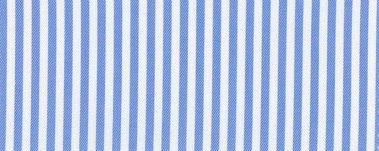 Twill | 100X100 | 100% Cotton | Blue Bengal Stripe