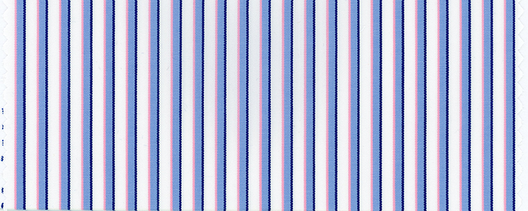 Broadcloth | 100's Two Ply | 100% Cotton | Blue Stripe