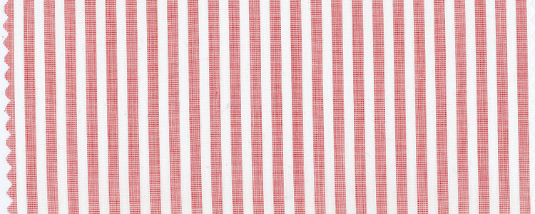 Broadcloth | 100x100 | 100% Cotton | Red Bengal Stripe
