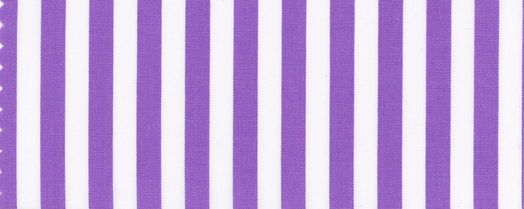 Broadcloth | Two Ply Compact Yarns | 100% Cotton | Purple Bengal Stripe