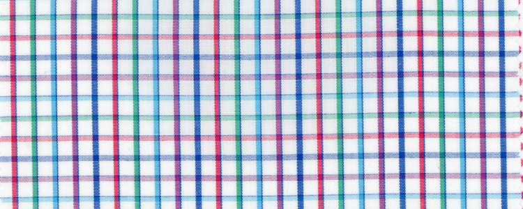 Broadcloth | 100% Cotton Compact Yarns | Multi Colored Check