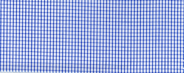 Broadcloth | 100% Cotton | Blue Mini Graph Check