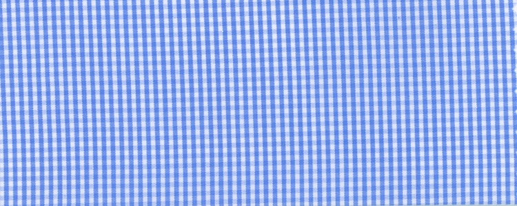 Broadcloth | 100% Two Ply Cotton | Blue Mini Gingham