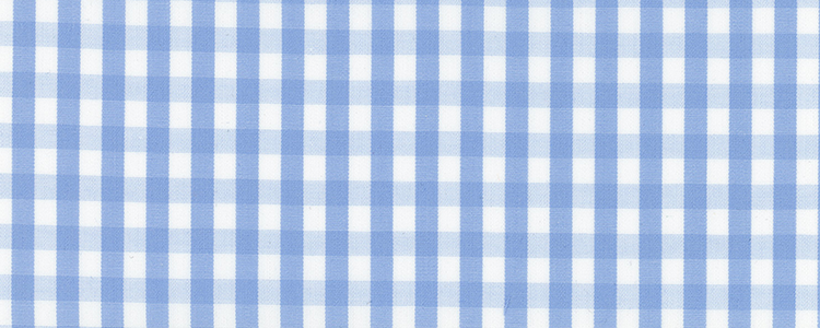 Broadcloth | Two Ply 100% Cotton | Light Blue Gingham