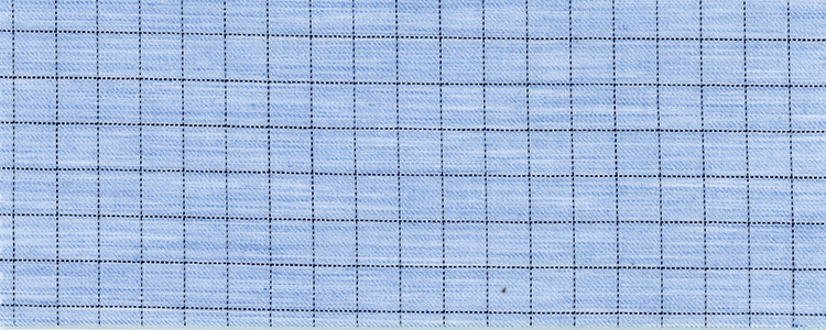 Twill | 70's Compact Yarns 100% Cotton | Blue Graph Check