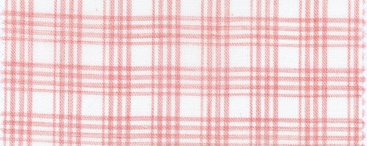 Twill | 100% Cotton | Brushed Portuguese Flannel | Pink Plaid