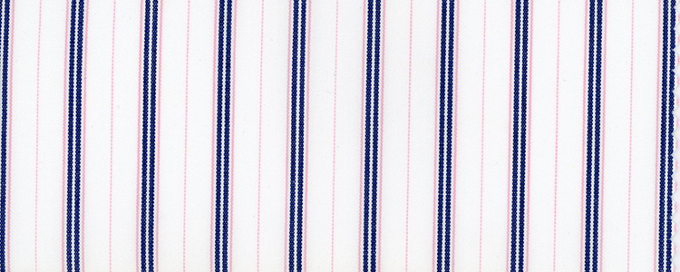 Broadcloth | 80x80 | 100% Cotton | Pink/Blue Stripe