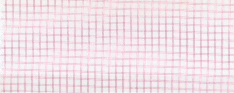 Broadcloth | 100x100 | 100% Cotton | Pink Graph Check