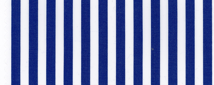 Broadcloth | Compact Yarns 100% Cotton | Navy Bengal Stripe